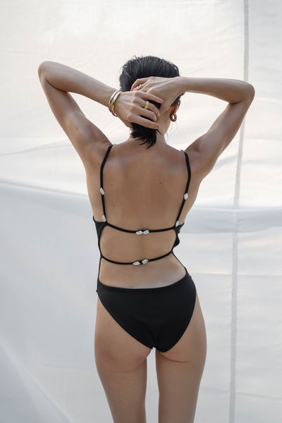 LEIA BODYSUIT - BLACK MND bodysuit, newarrival, summer, top