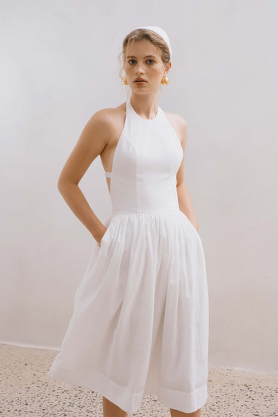 ORSA MIDIDRESS - WHITE MND dress, newarrival