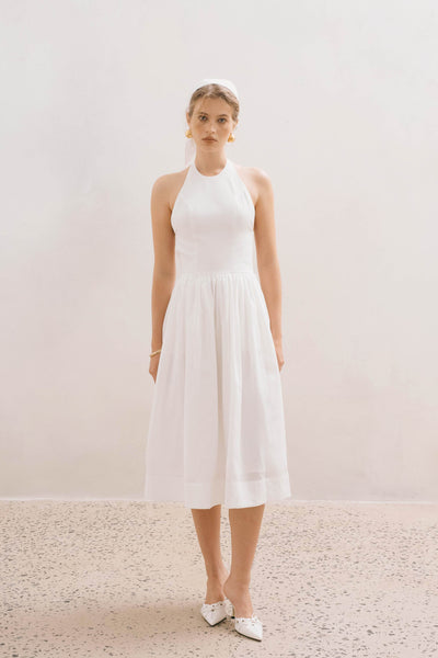 ORSA MIDIDRESS - WHITE MND dress, newarrival